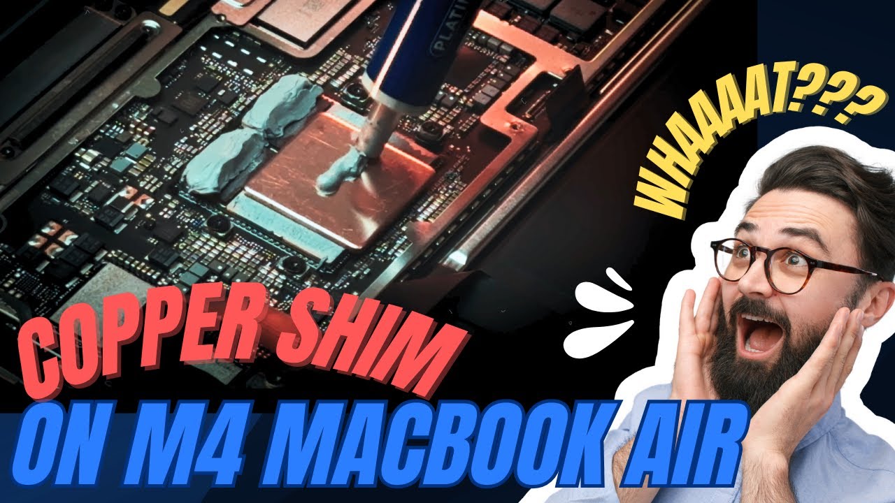 Copper Shim MOD on my M4 MacBook Air #diy  | Did I void the warranty?