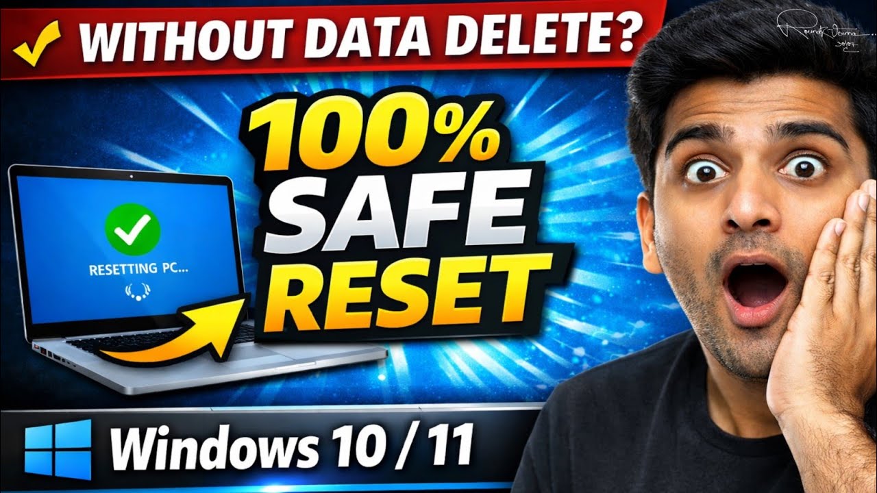 Laptop Reset Kaise Kare Without Data Loss | Windows 10/11 100% Safe Method