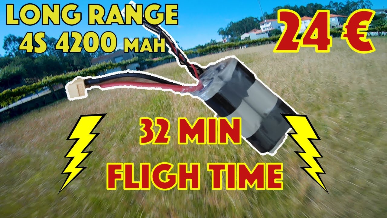 32 MINUTOS DE VOO com bateria de Li-ion caseira⚡ 🔋