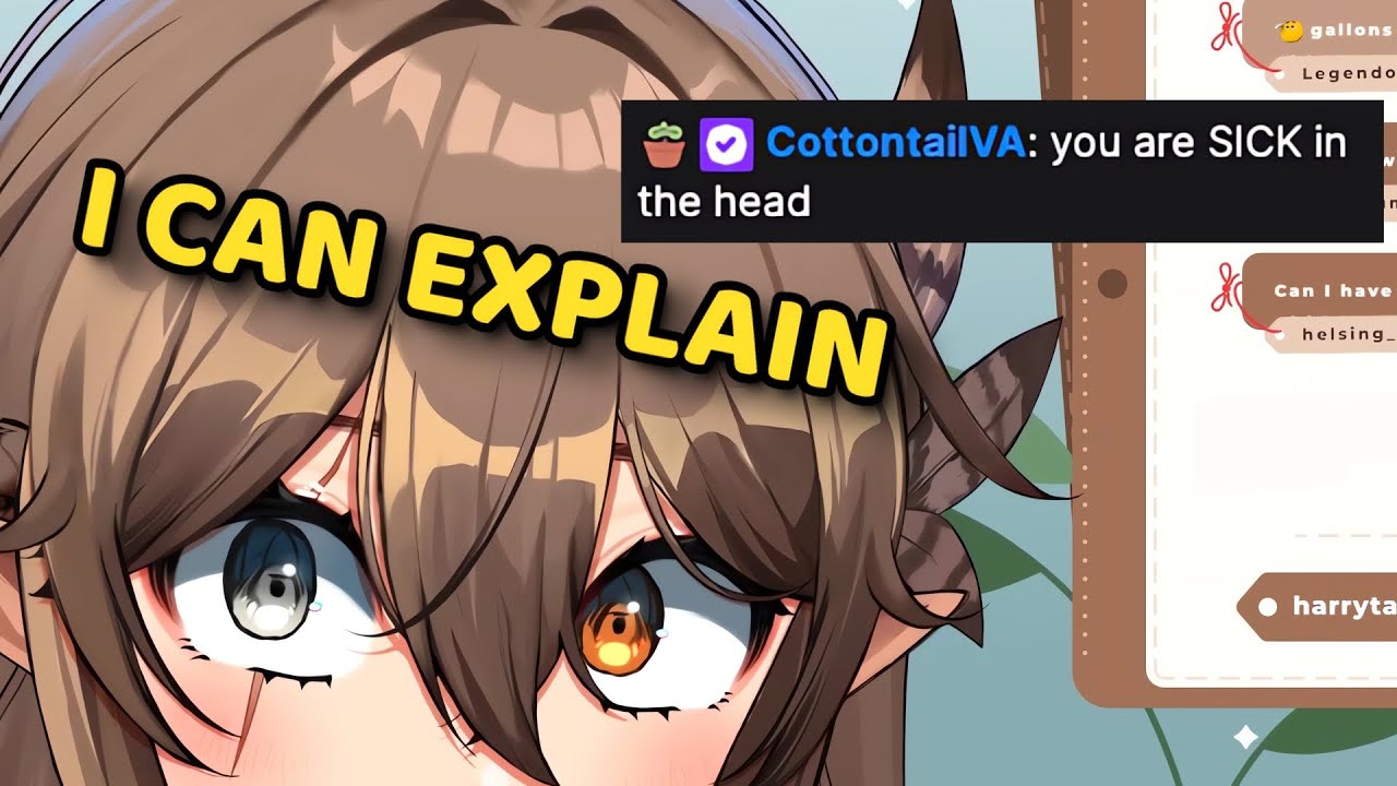Kumi got called out by cotton after watching her stream