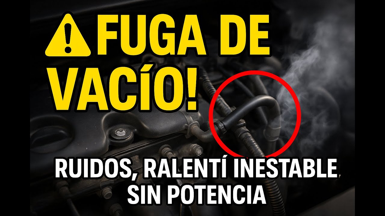 Ruidos raros, ralentí inestable, pérdida de potencia? ¡Conoce cómo detectar la FUGA DE VACÍO!