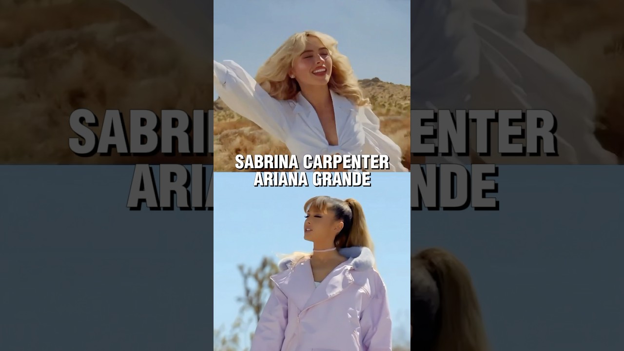 Sabrina Carpenter Manchild music video INSPIRED by Ariana Grande? #shorts #sabrinacarpenter
