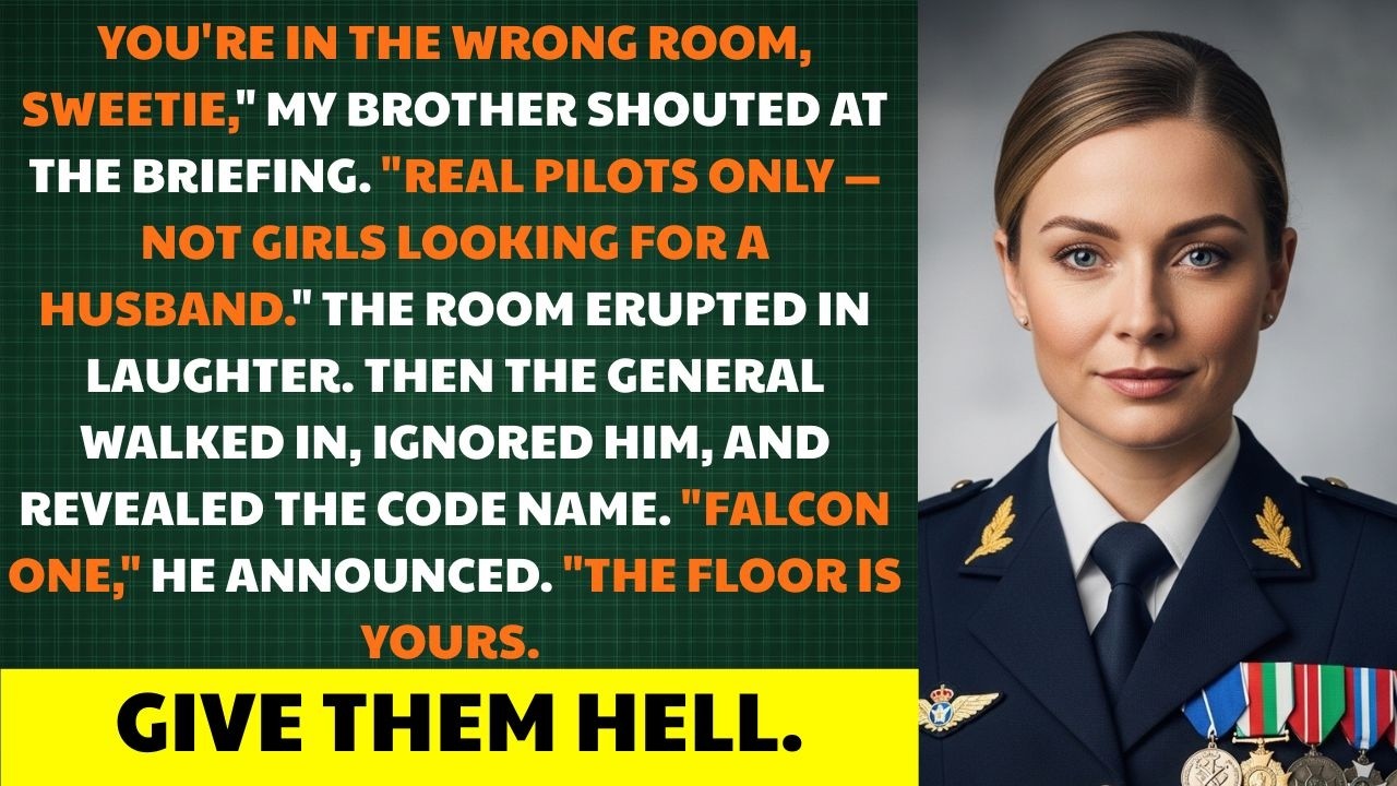 “Real Pilots Only,” They Laughed—Until The General Revealed Her Code Name. “Falcon One”.