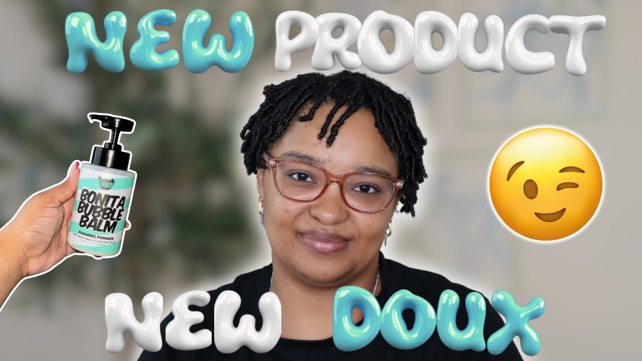 Trying The Doux Bonita Bubble Balm on Short 4B Hair (Finger Coils Test)