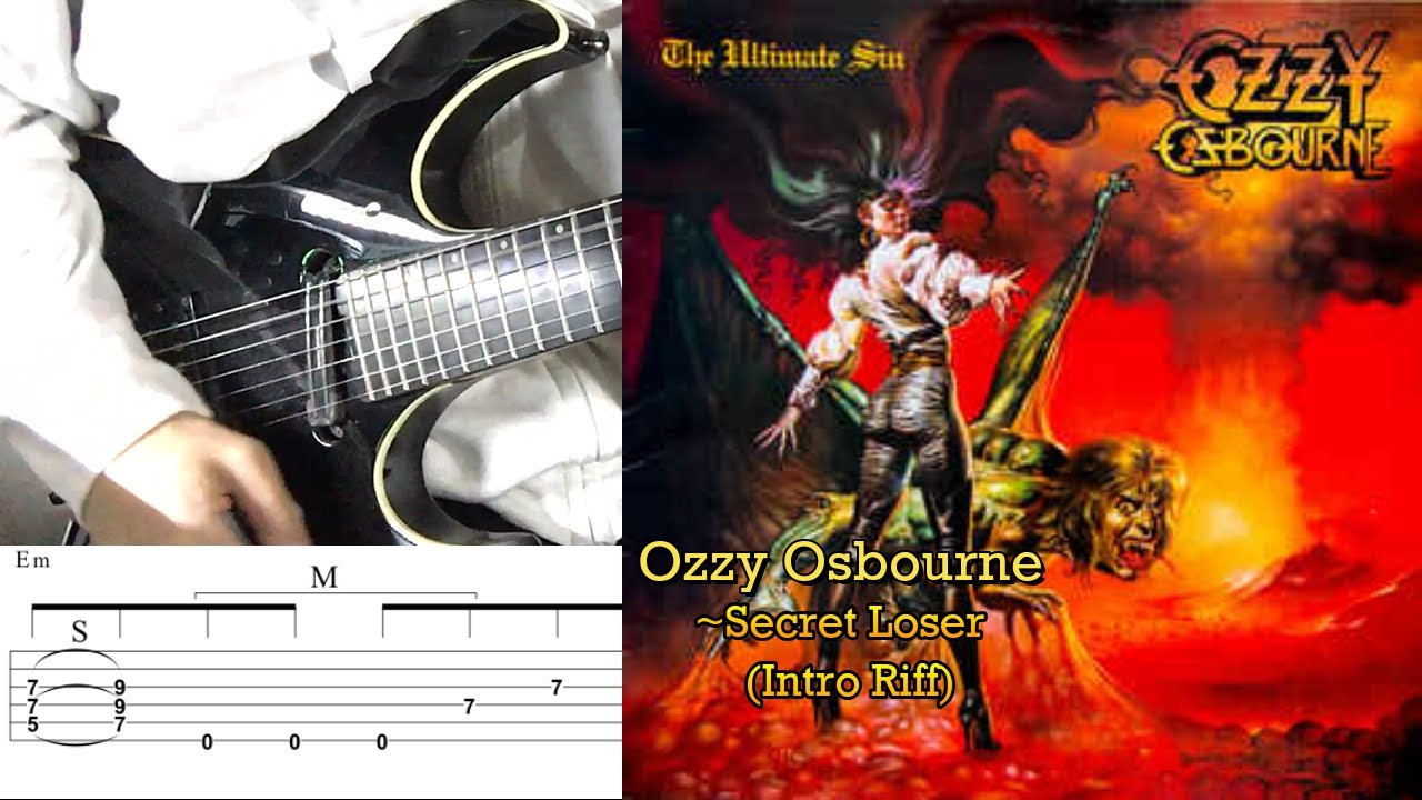 OZZY OSBOURNE - Secret Loser - Intro (Cover by Kosuke) with TAB