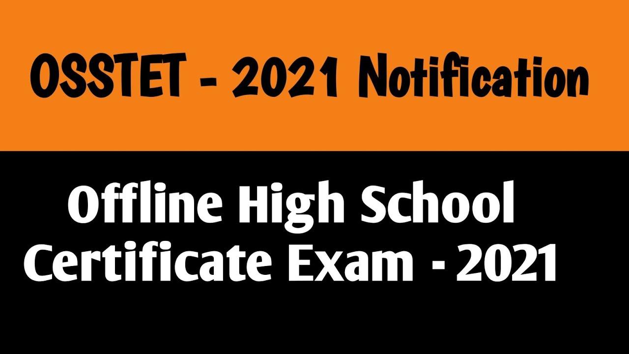 Matric Offline Exam 2021 || OSSTET Exam 2021