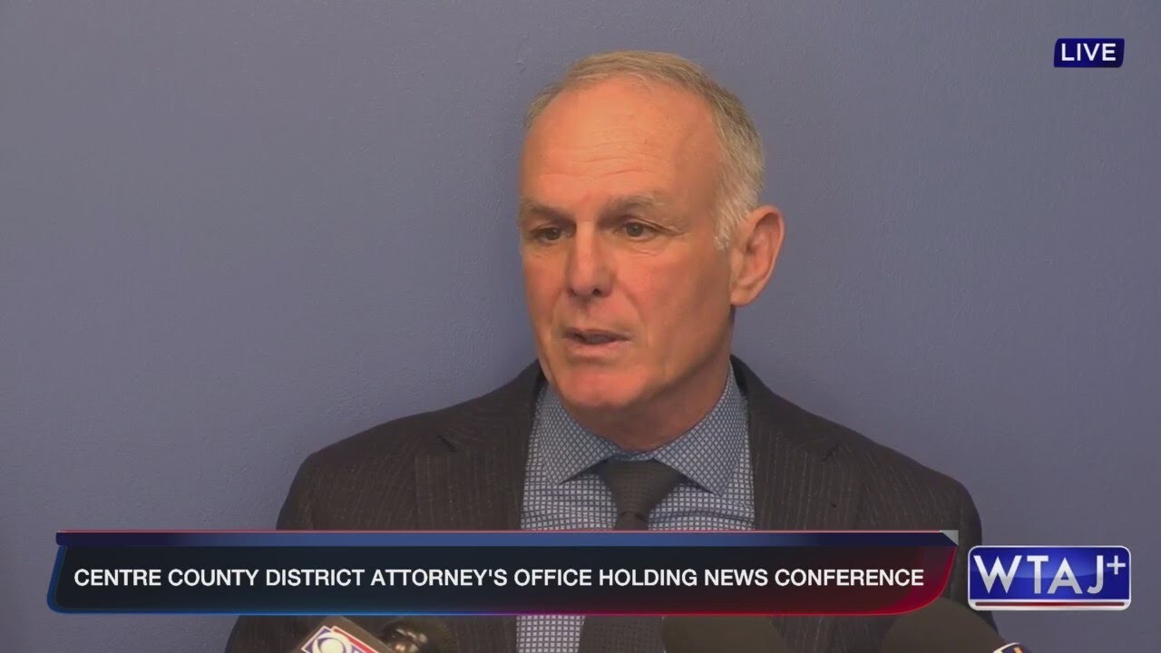 Centre County District Attorney speaks on charges against Penn State hockey star Gavin McKenna