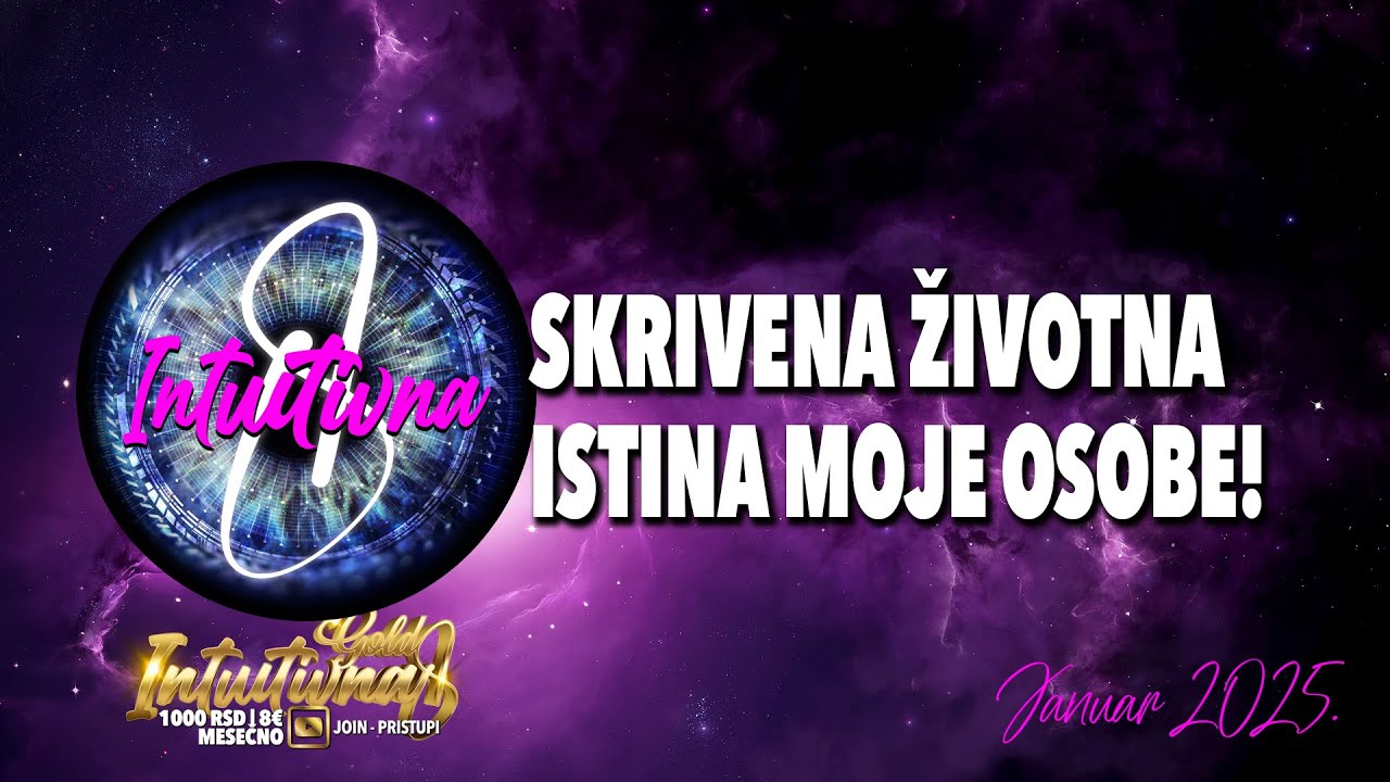 🌟SKRIVENA ŽIVOTNA ISTINA MOJE OSOBE!🌟 Tarot citanje 🔮 Grupno otvaranje  @Intuitivna8 ​