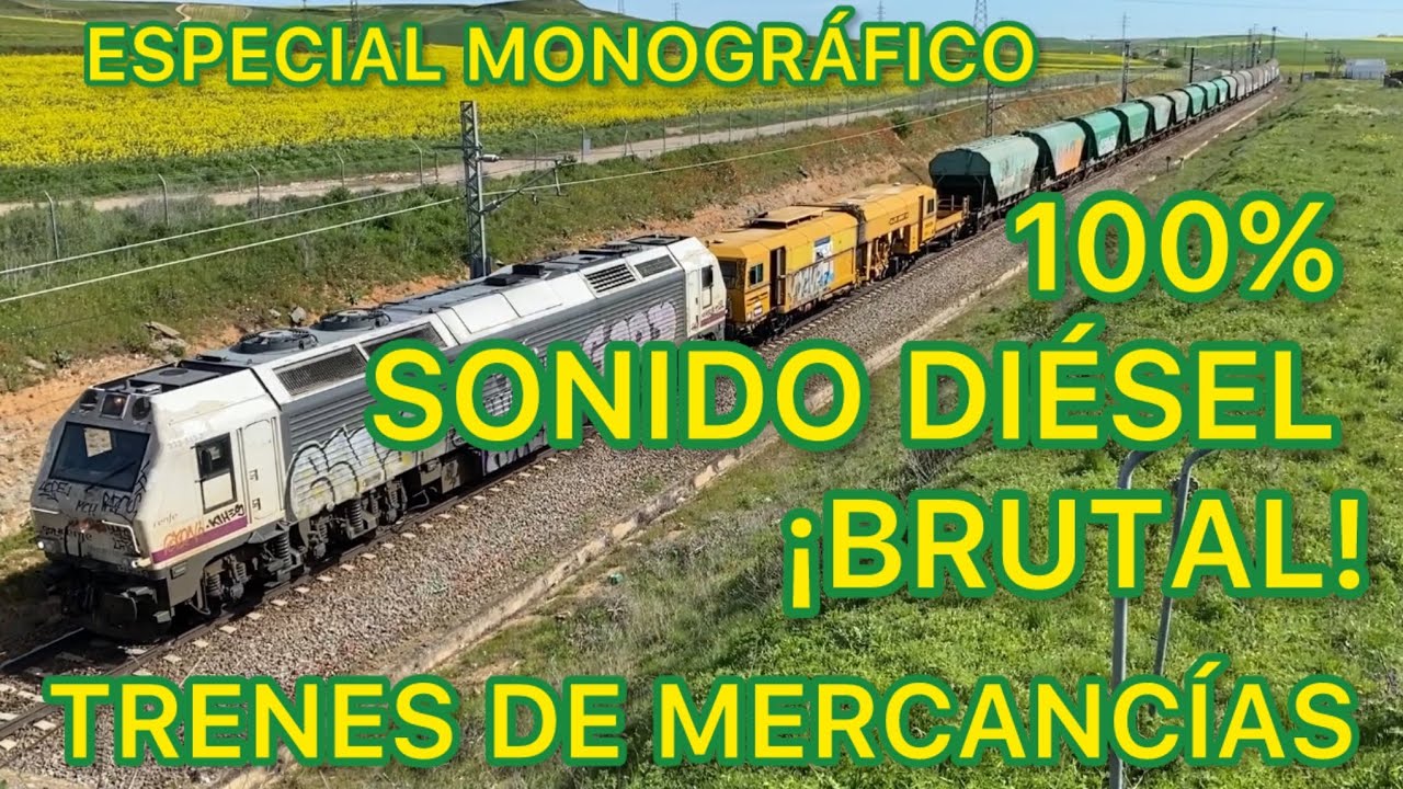 💪🏻TRENES de mercancías BUTALES, IMPRESIONANTES, que dejan sin habla... en Salamanca España
