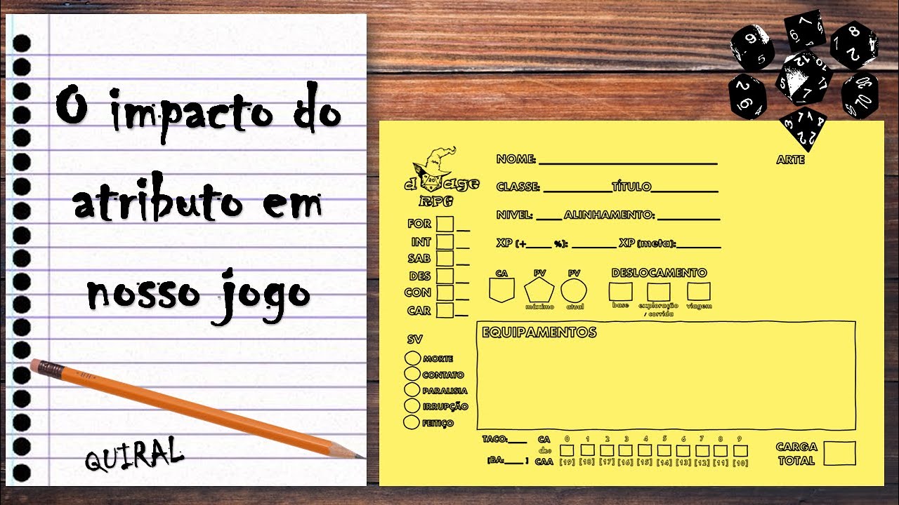 Por que eu não uso teste de atributo na mesa?!