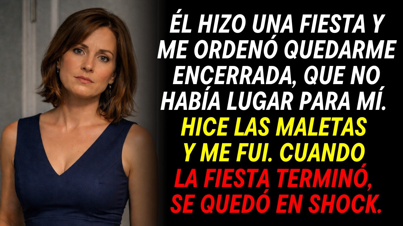 Mi esposo hizo una fiesta y me ordenó quedarme encerrada. En silencio, hice las maletas…