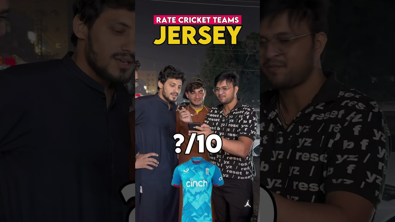 Rate Cricket Jersey out of 10. #pakistanireaction #cricket #indvspak #cricketlover t
