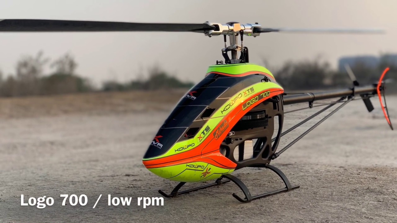 Mikado Logo 700 backyard night low rpm 3D
