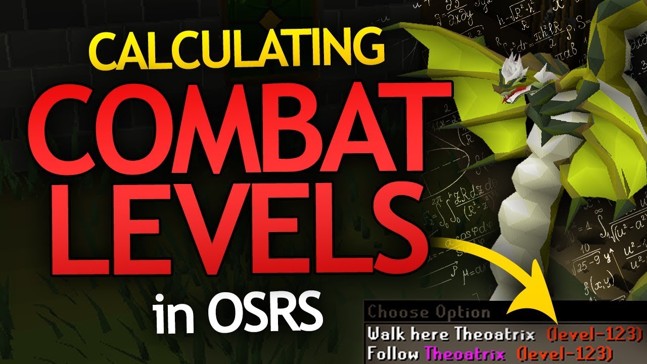 How COMBAT LEVELS are calculated in OSRS (Players & Monsters)