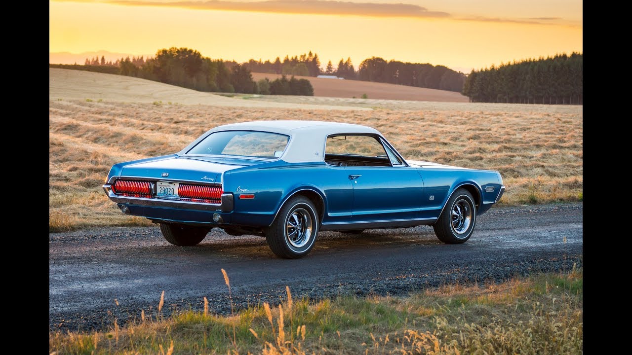 Sold on BaT: 1968 Mercury Cougar XR-7 6.5L (390) - Nordic Blue