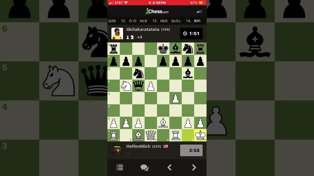 Hyperaggression winning me a chess game