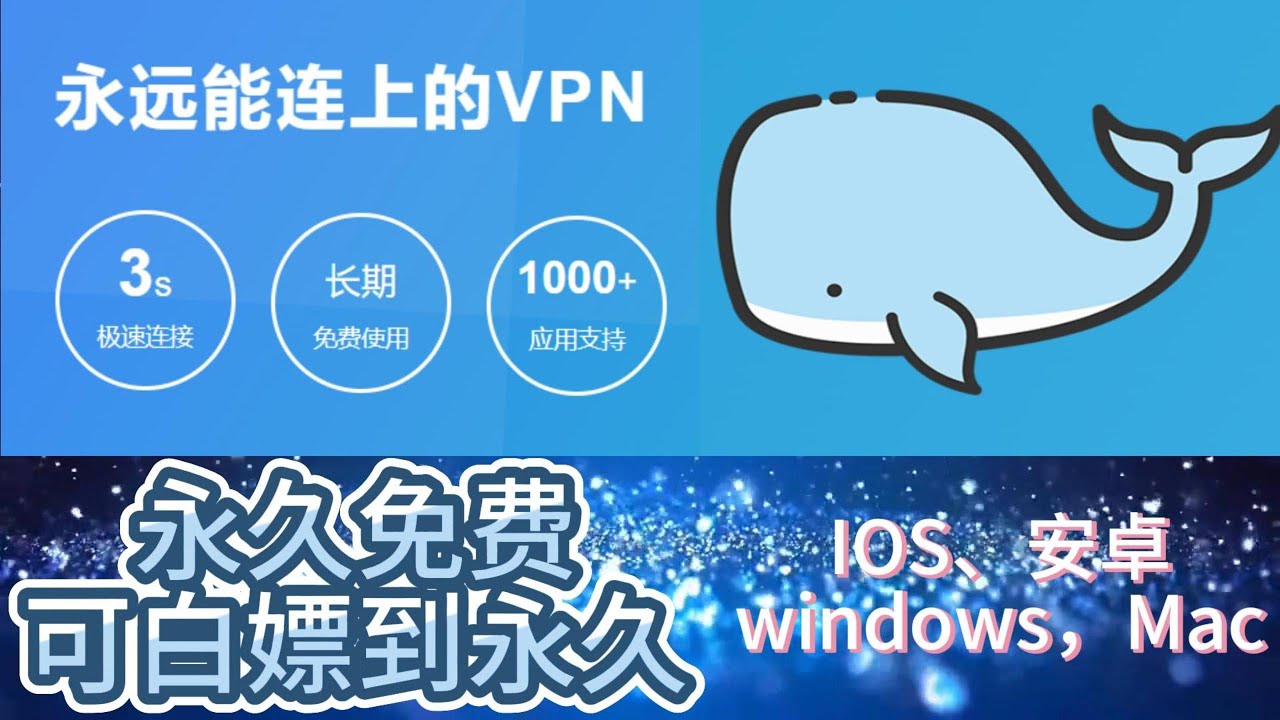 白鲸加速器 | 免费白嫖永久VPN，几分钟教你白嫖到永久，不花一分钱