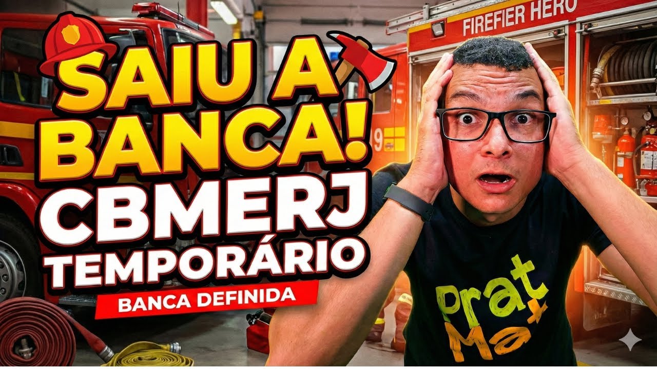 URGENTE ! BANCA DO CBMERJ TEMPORÁRIO CONTRATADA !! AOCP É A ESCOLHIDA E AGORA ?