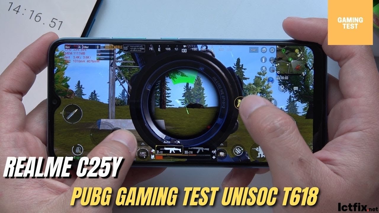 Realme C25y PUBG Gaming test | Unisoc T618, 4GB RAM