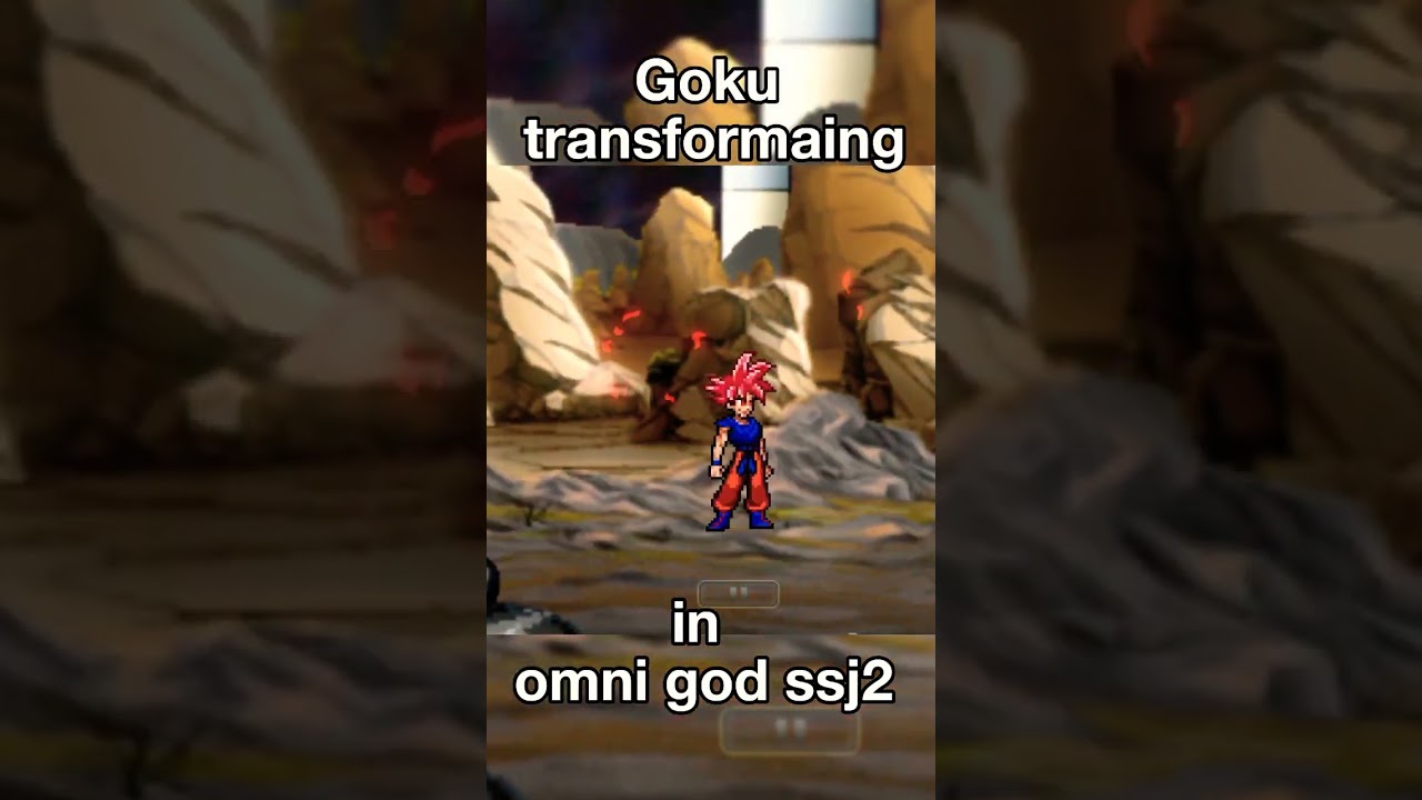 Goku transforming into ssj Omni god | mugen dragon ball. |