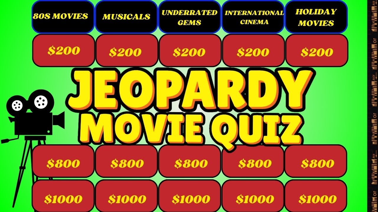 Can You Guess the Movie by the Scene? 🎥 Jeopardy Movie Quiz Challenge!