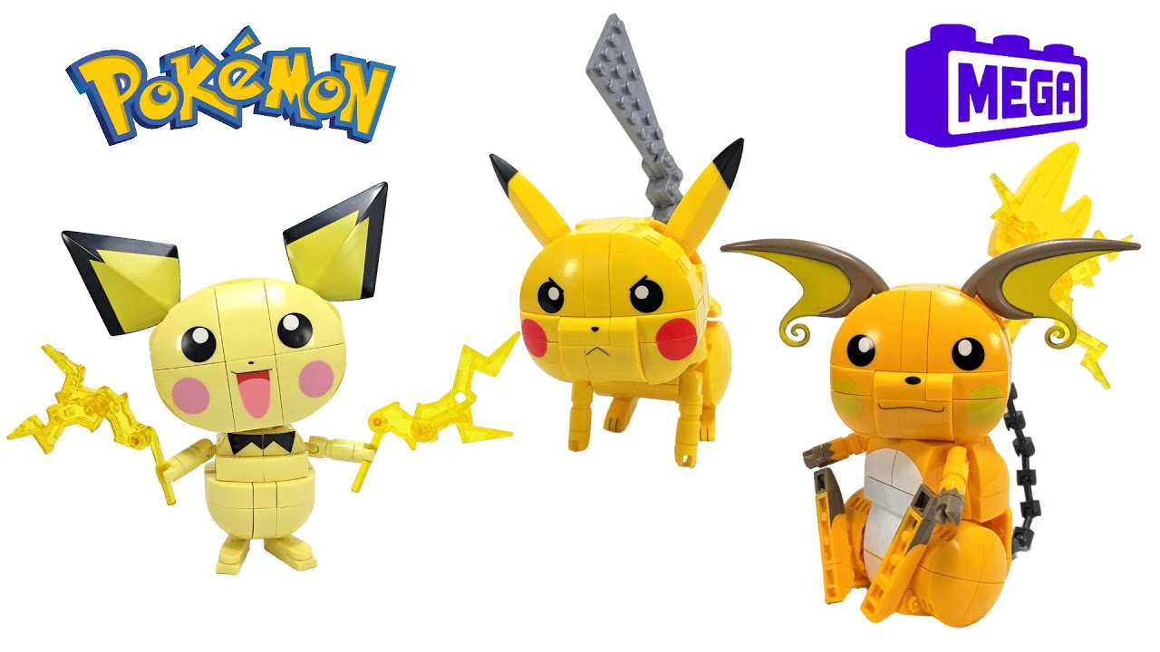 Building MEGA Pokemon Pikachu EVO set - LEGO Pokemon Speed Build