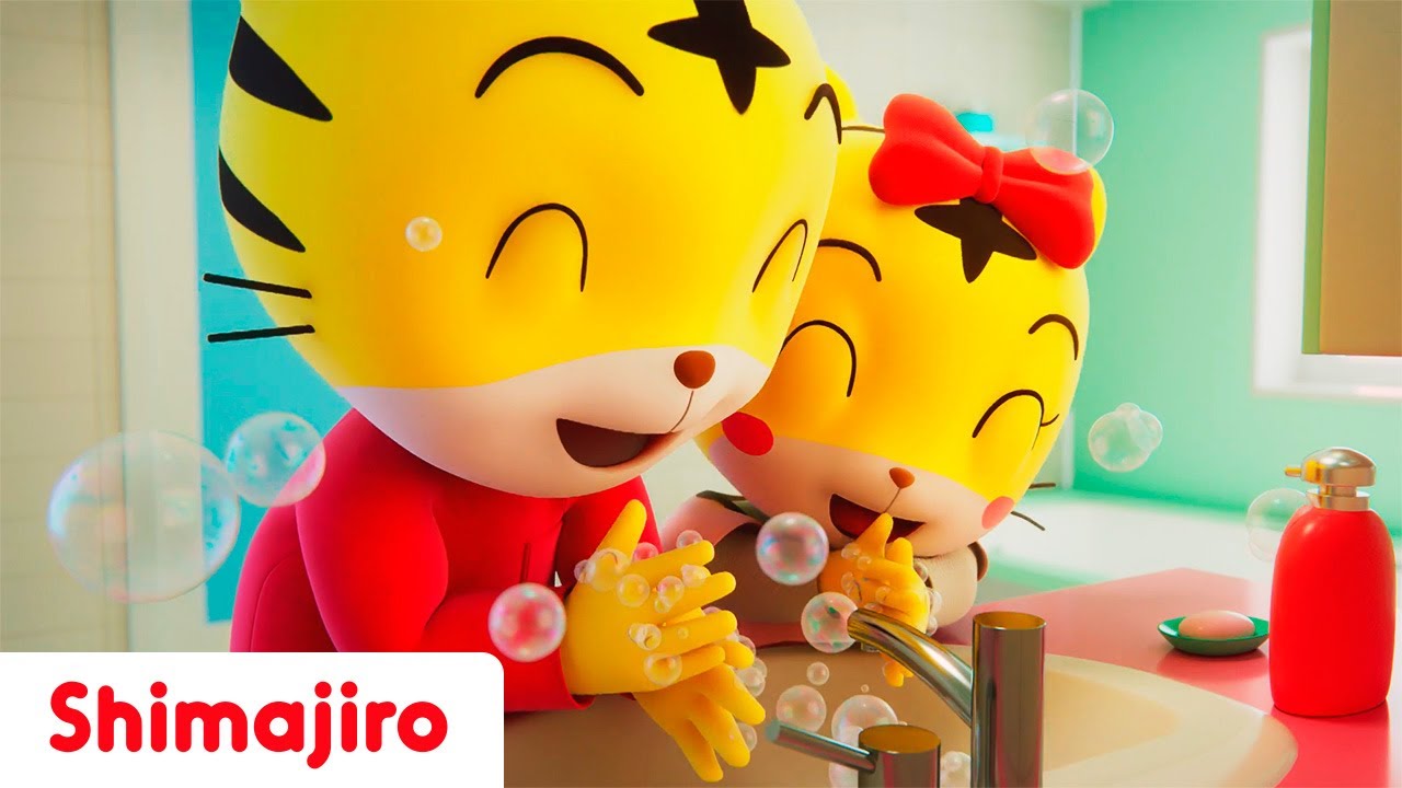 🧼🎶 Wash Your Hands with Hannah and Shimajiro! 🚌✨ | Hygiene & Clean-Up Songs for Kids 🌈