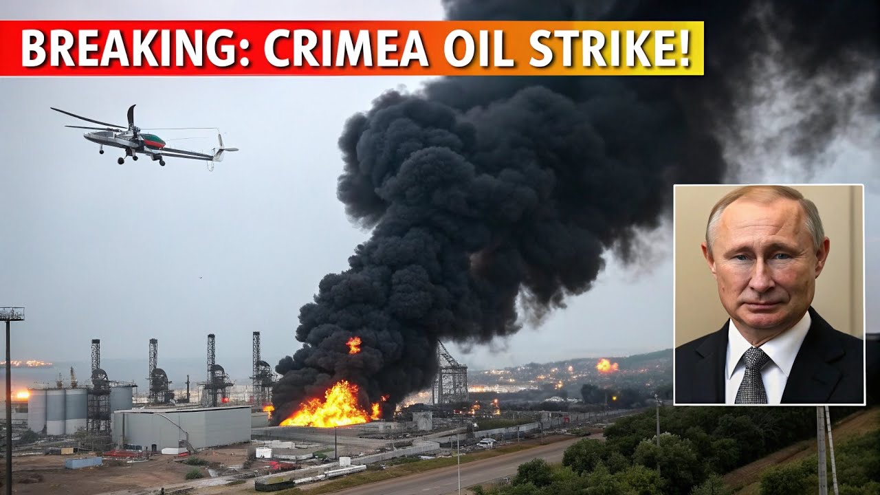 BREAKING: Ukrainian Drones Strike Crimea&rsquo;s Biggest Oil Refinery &mdash; Fire Engulfs Facility!