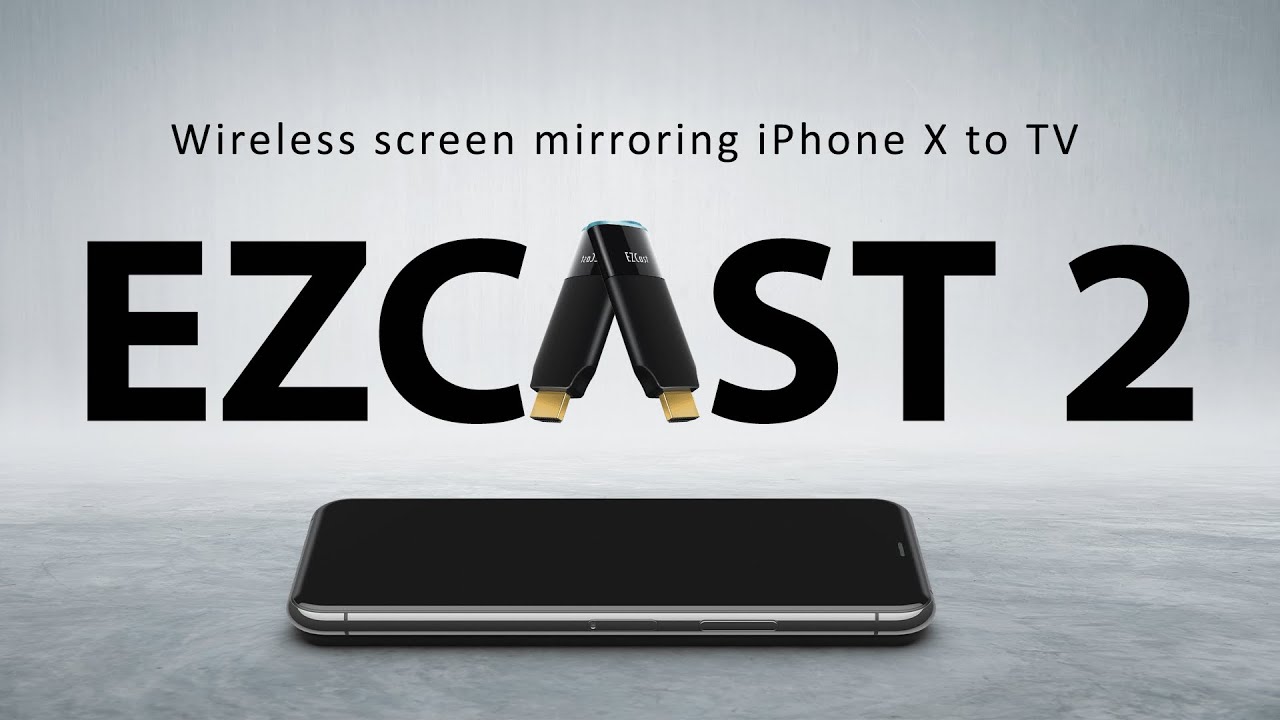 Wireless screen mirroring iPhone X to TV in seconds