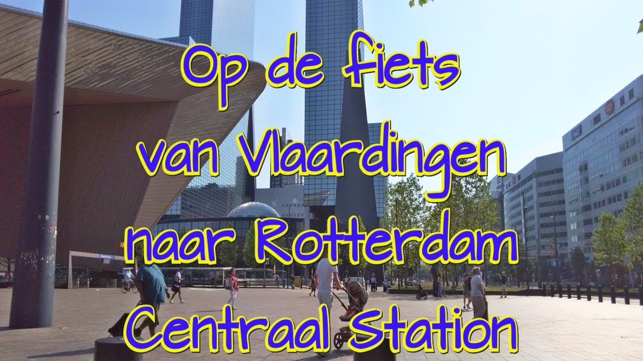 Op de fiets van Vlaardingen naar Rotterdam CS, Nederlands commentaar, in HD
