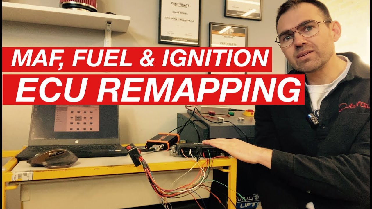 ECU remapping and tuning process.