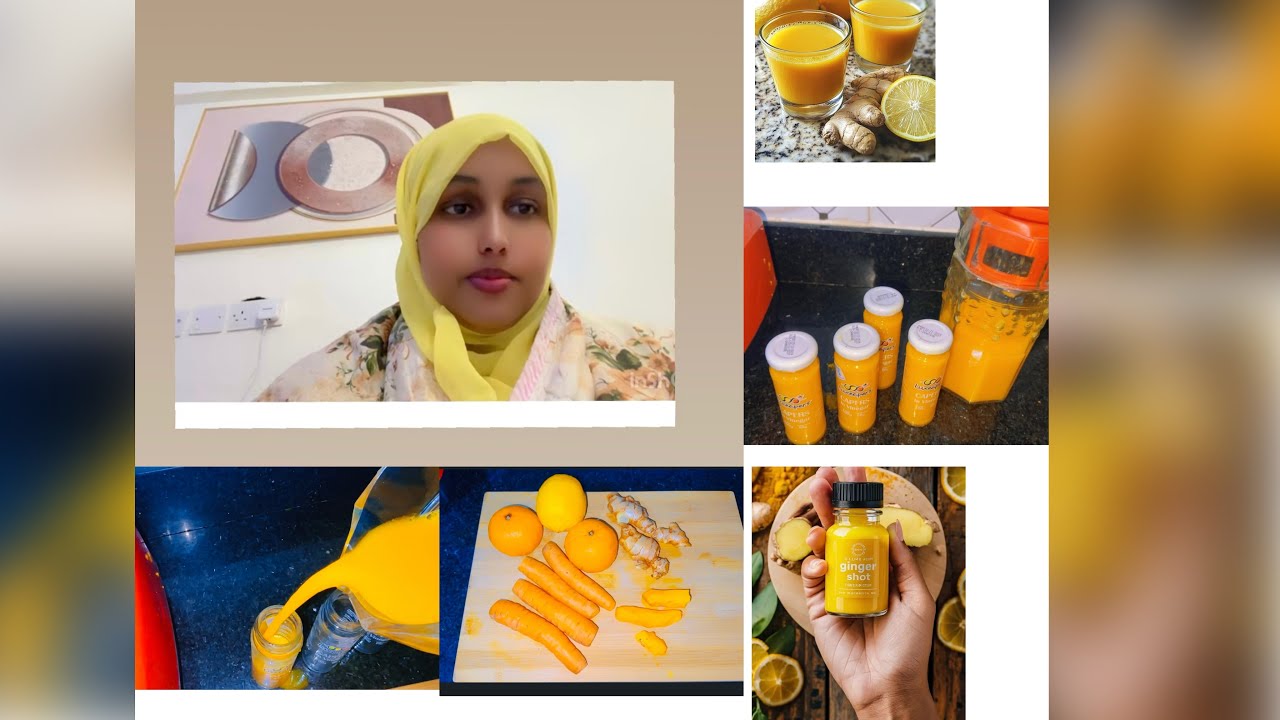 “Maxaa Laga Helaa Ginger Shot? | Faa’iidooyinka Caafimaad” Ginger shot recipe 🫚🍋💪