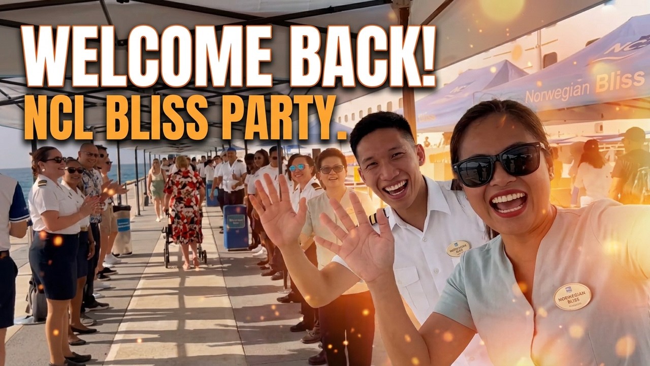 NCL Bliss Welcome Back Party #ncl #welcome #welcomeback #norwegian #cruise