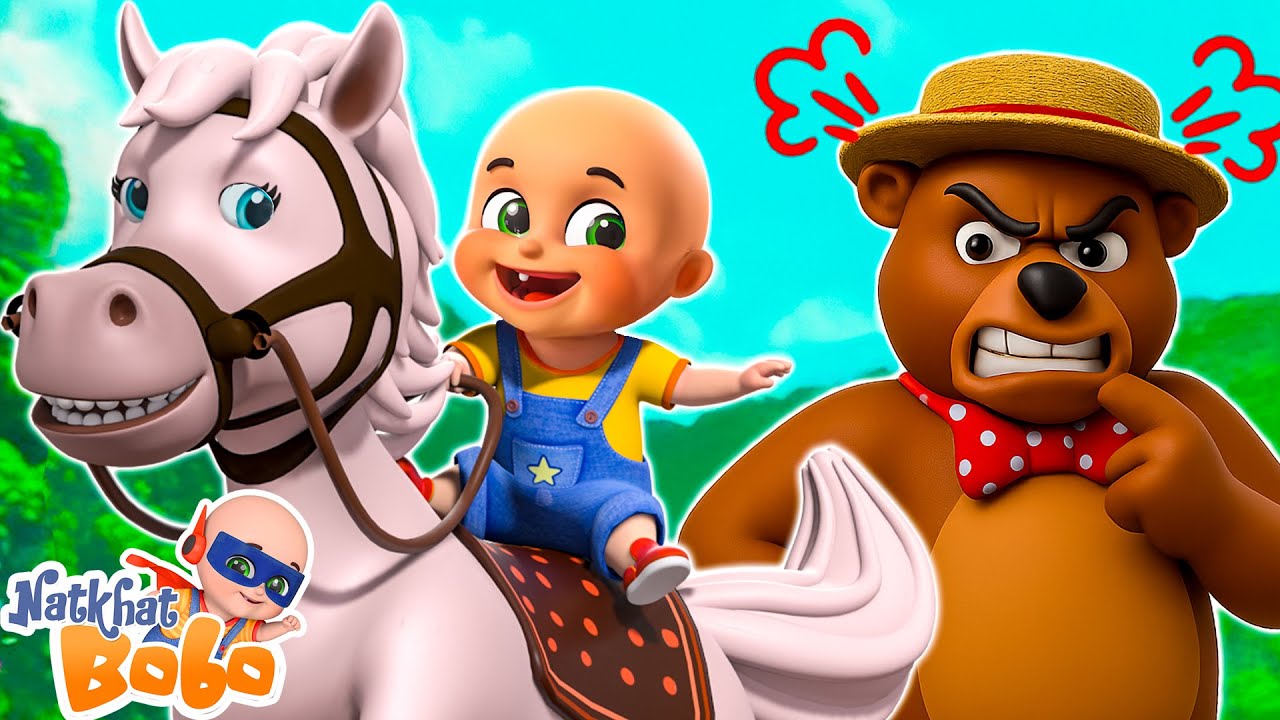 Lakadi Ki Kathi Kathi Pe Ghoda | Kallu Madari | Hindi Nursery Rhymes & Kids Balgeet Song Poem