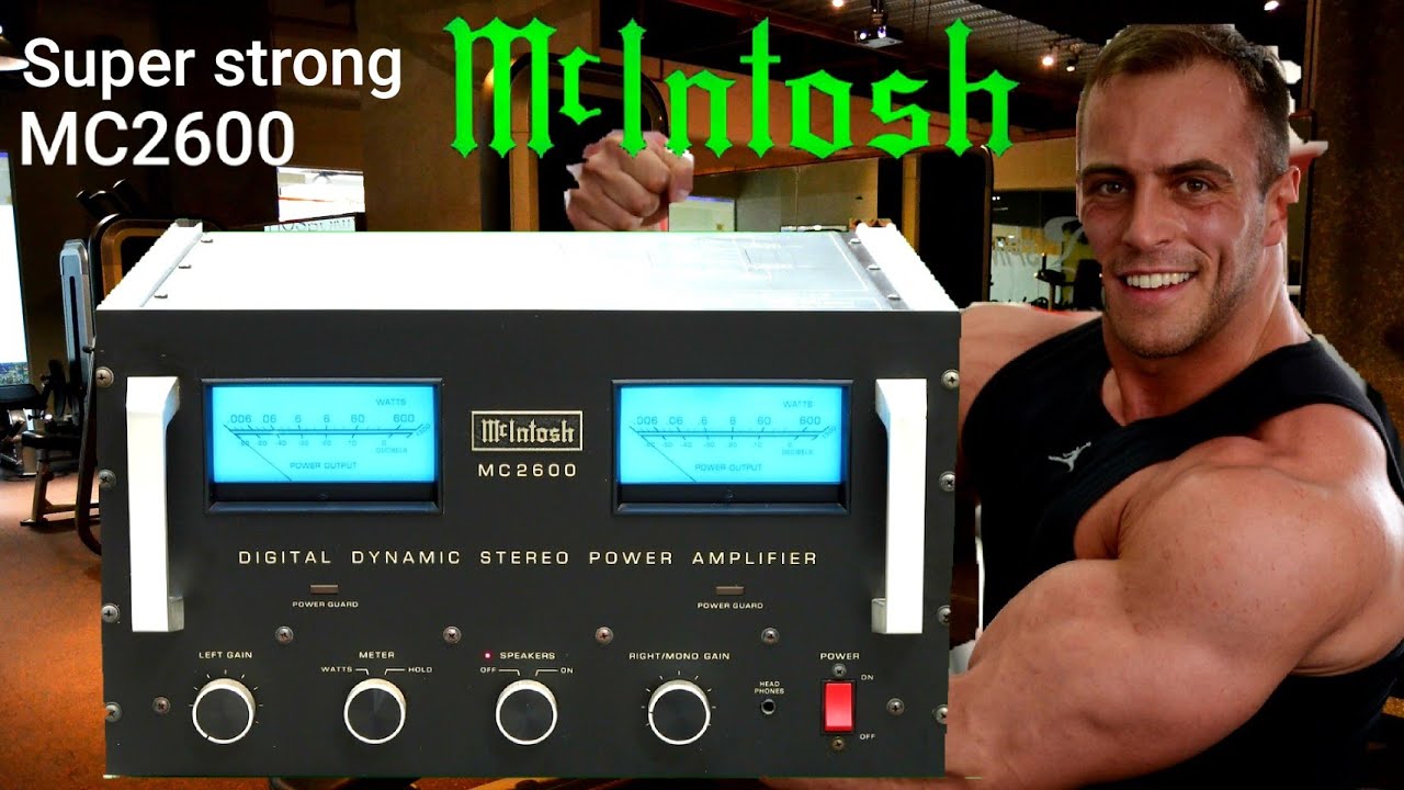MCintosh MC2600 digital dinamic animation 600 Watt per Channel super power in the class