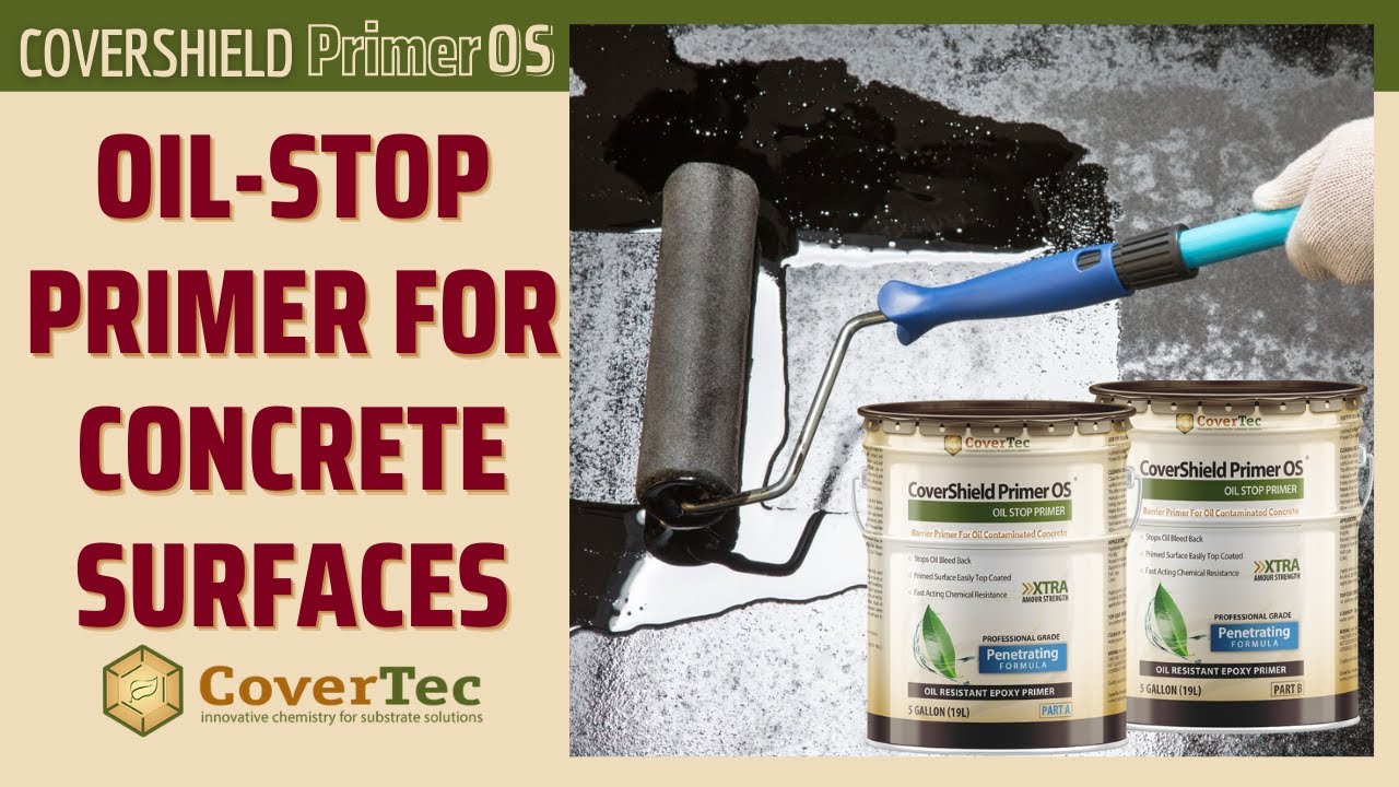 CoverShield Primer OS Oil Stop & Epoxy Primer For Concrete Floors & Surfaces | CoverTec Products