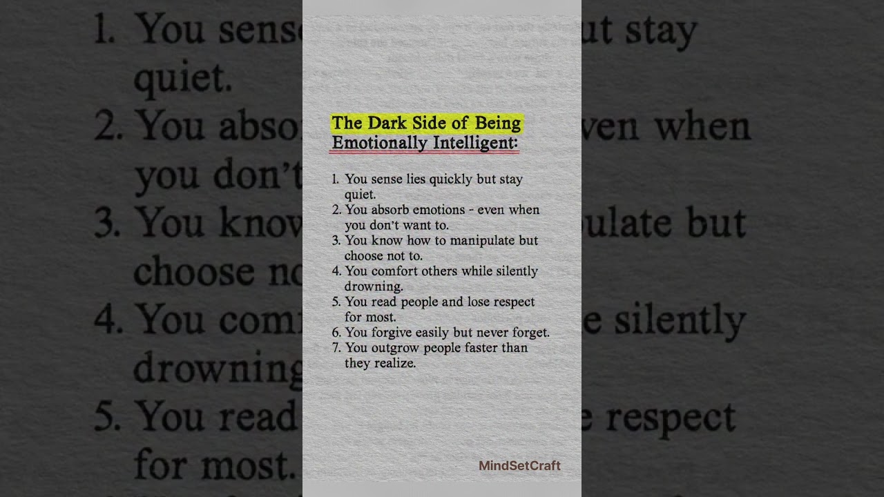 The dark side of being emotionally intelligent