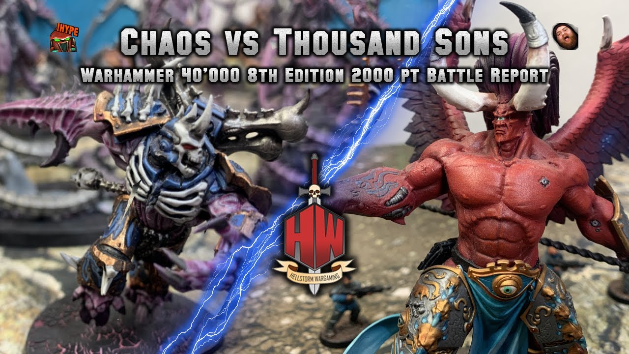 Chaos Space Marines vs Thousand Sons Warhammer 40,000 Battle Report
