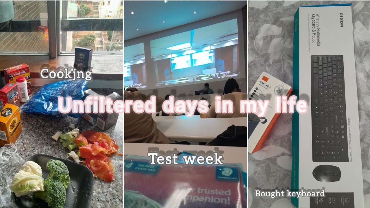 Unfiltered days in my life, Cooking, test week, bought keyboard and speaker | NMU student  #vira