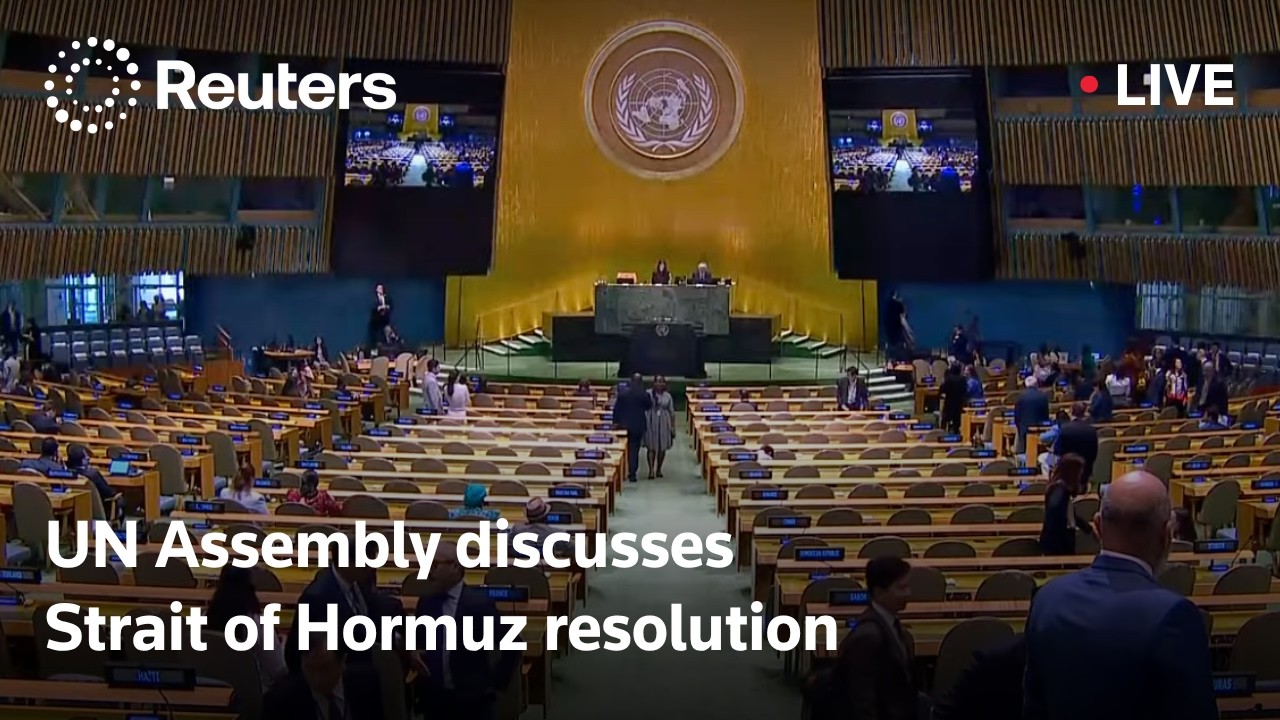LIVE: UN Assembly discusses the Strait of Hormuz