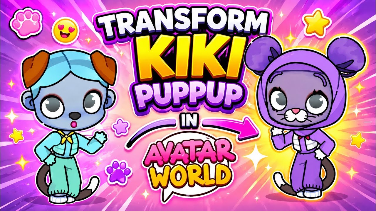 Creating Kiki Puppup  💜💙Characters in Avatar World! #avatarworld #kikipuppup  