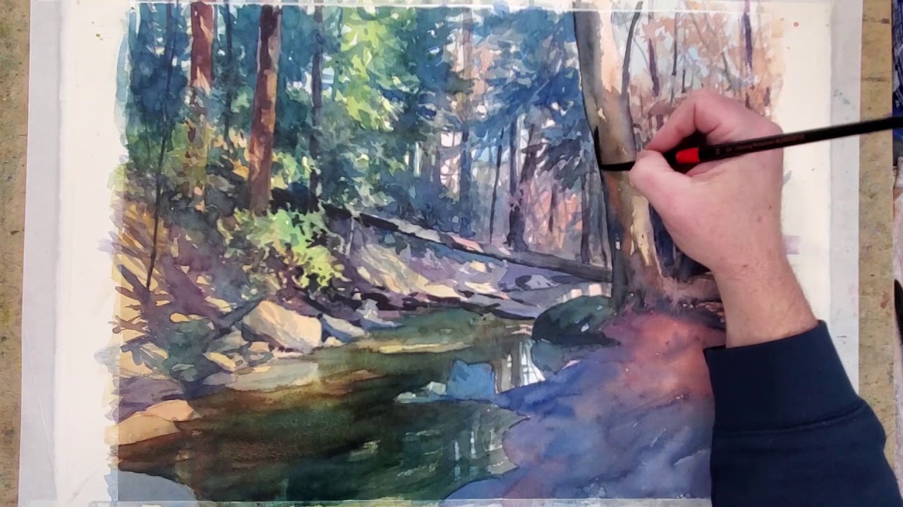 Layering and Adjustments in Watercolor -- A watercolor demo by Christopher Leeper