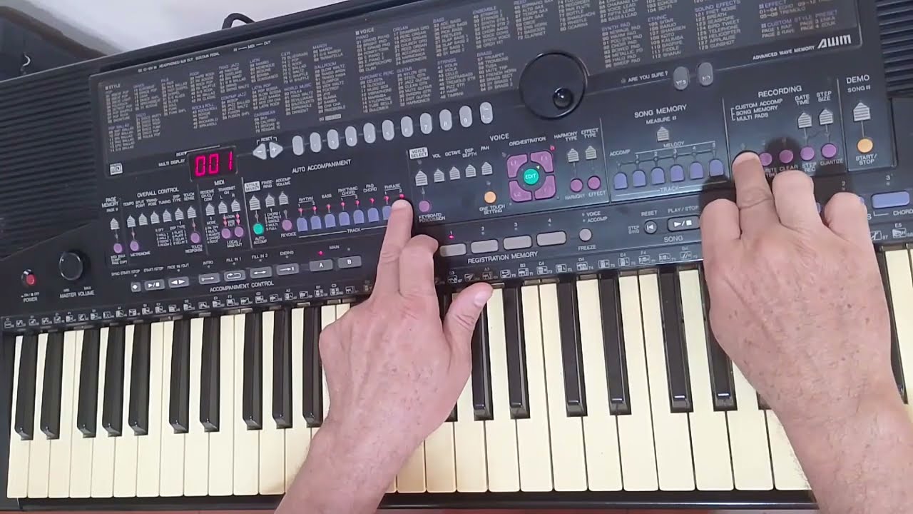 Criando ritmo de seresta no teclado Yamaha PSR 510 #keyboard #ritmo #seresta #yamaha