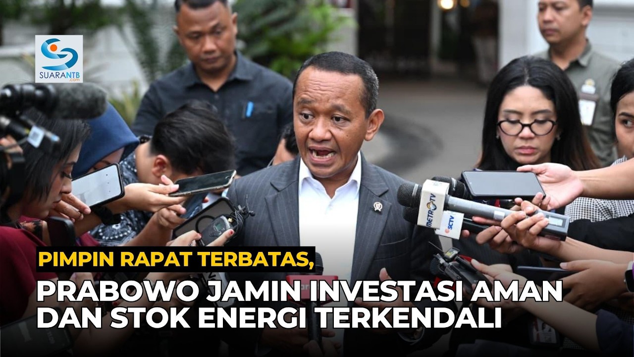 Pimpin Ratas, Prabowo Jamin Investasi Aman dan Stok Energi Terkendali