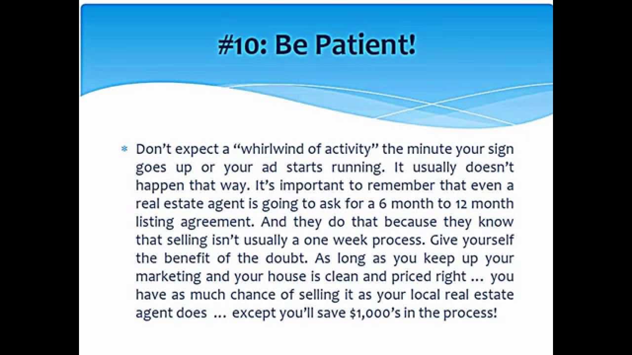 How To Sell By Owner - Tips To Sell Your House By Owner - Top 10