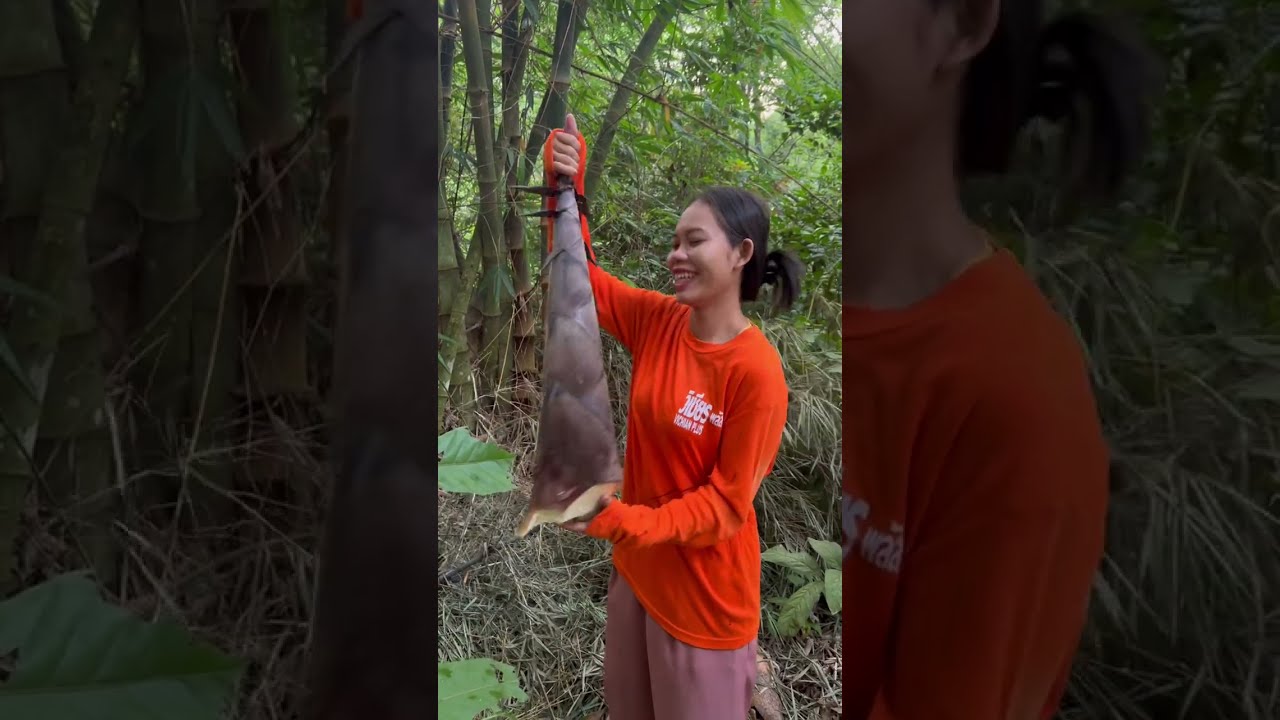 เอาหน่อไม้ยักษ์ ไปทำหน่อไม้ส้ม ออนซอนคักพี่น้อง