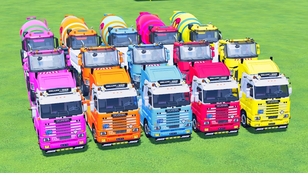 Transporting HUGE Mixer Trucks with Powerful MAN Trucks!  Farming Simulator 22 #7