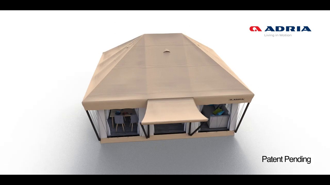 Adria Glamping Tent Patent Pending
