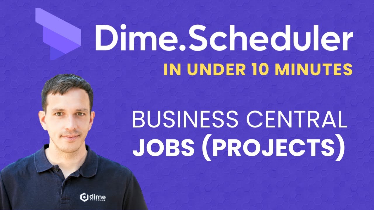 Project planning with Dime.Scheduler and Microsoft Dynamics 365 Business Central