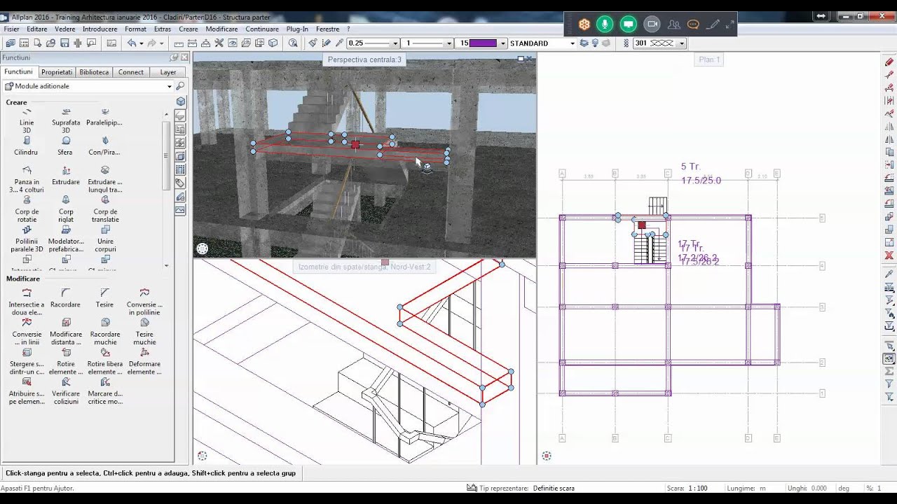 Proiectare Sarpanta in Allplan